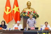 Chủ tịch Quốc hội Trần Thanh Mẫn phát biểu. (Ảnh: Doãn Tấn/TTXVN)