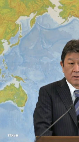 Ông Toshimitsu Motegi. (Ảnh: Kyodo/TTXVN)