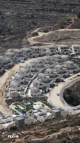 Quang cảnh khu định cư của Israel ở Givat Zeev, Khu Bờ Tây. (Nguồn: THX/TTXVN)