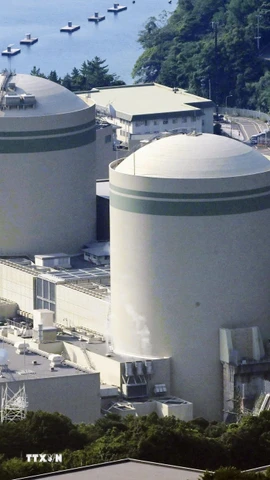 Một lò phản ứng hạt nhân ở Nhật Bản. (Ảnh: Kyodo/TTXVN)