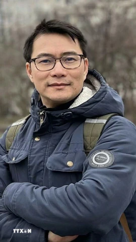 Tiến sỹ Ứng Quốc Hùng, Kỹ sư trưởng Tập đoàn Setec Nucléaire (Pháp) và là Phó Chủ tịch Mạng lưới chuyên gia năng lượng hạt nhân người Việt ở nước ngoài (VietNuc). (Ảnh: TTXVN phát)