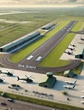 Phối cảnh dự án sân bay Gia Bình (tỉnh Bắc Ninh). (Ảnh: VGP)