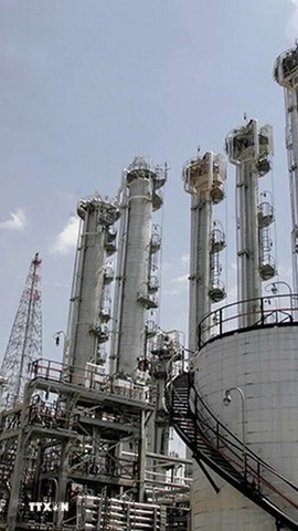 Quang cảnh lò phản ứng nghiên cứu nước nặng Arak ở huyện Khondab, tỉnh Markazi (Iran). (Ảnh: The Times of Israel/TTXVN)