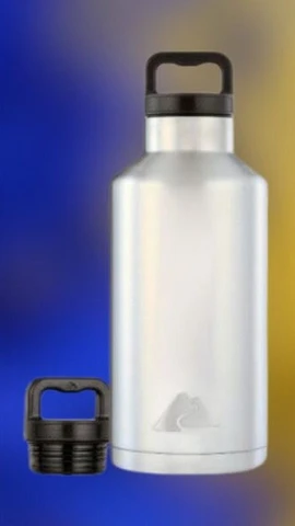Bình nước giữ nhiệt bằng thép không gỉ (inox) hiệu “Ozark Trail 64 oz,".