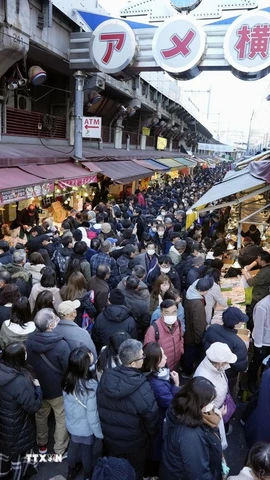 Người dân tại Tokyo, Nhật Bản. (Ảnh: Kyodo/TTXVN)