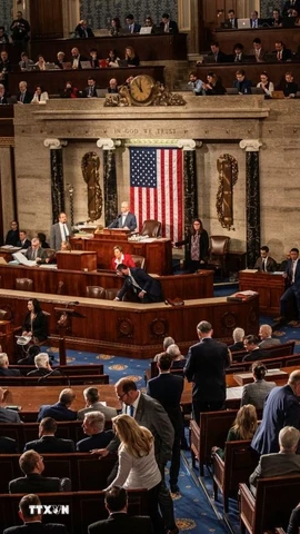 Quang cảnh một phiên họp Hạ viện Mỹ ở Washington, DC. (Nguồn: THX/TTXVN)