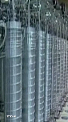 Bên trong cơ sở hạt nhân Natanz của Iran. (Ảnh: IRNA/TTXVN)
