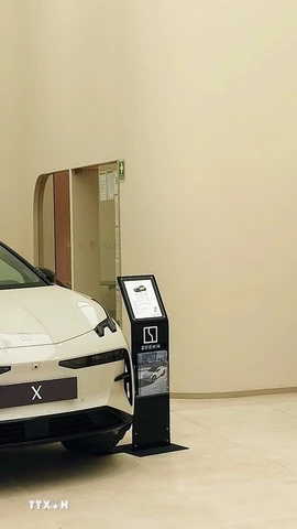 Một mẫu xe điện của hãng Zeekr (Trung Quốc). (Ảnh: Phi Hùng/TTXVN)