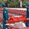 Hơn 87% tổng số phần mộ được khai quật tại Nghĩa trang liệt sỹ Bình Thuận có mẫu sinh phẩm. (Ảnh: Hồng Hiếu/TTXVN)