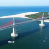 Cầu vượt cửa biển Thuận An không đơn thuần là một công trình giao thông, mà là “tọa độ phải đến” của Huế năm 2026 và thời gian tới đây. (Ảnh: Quốc Khánh/TTXVN)