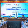 Quang cảnh buổi họp báo. (Ảnh: Sỹ Thắng/TTXVN)
