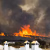Lửa cháy rừng bùng phát dữ dội tại Los Gallardos, Almeria, Tây Ban Nha ngày 10/7/2026. (Ảnh: Anadolu Agency/TTXVN phát)