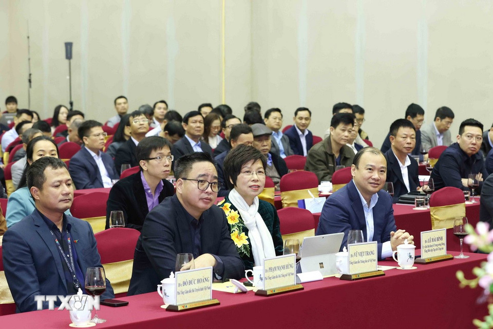 Đại diện các cơ quan báo chí dự hội nghị. (Ảnh: Phương Hoa/TTXVN)