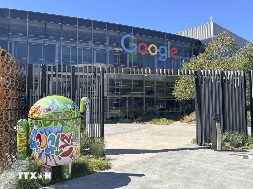 Trụ sở hãng Google tại Mountain View, California, Mỹ. (Ảnh: Kyodo/TTXVN)