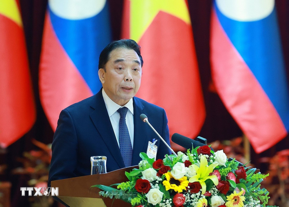 Đại diện doanh nghiệp Việt Nam phát biểu tham luận. (Ảnh: Dương Giang/TTXVN)