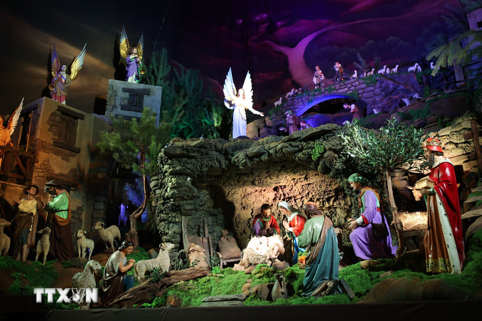 Trang hoàng đón Giáng sinh tại Katowice, Ba Lan. (Ảnh: PAP/TTXVN)