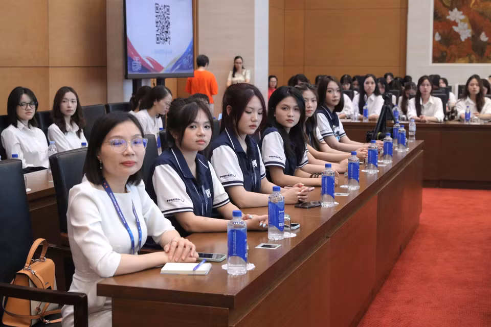 Các em sinh viên tham dự Diễn đàn. (Nguồn: Ban tổ chức cung cấp)
