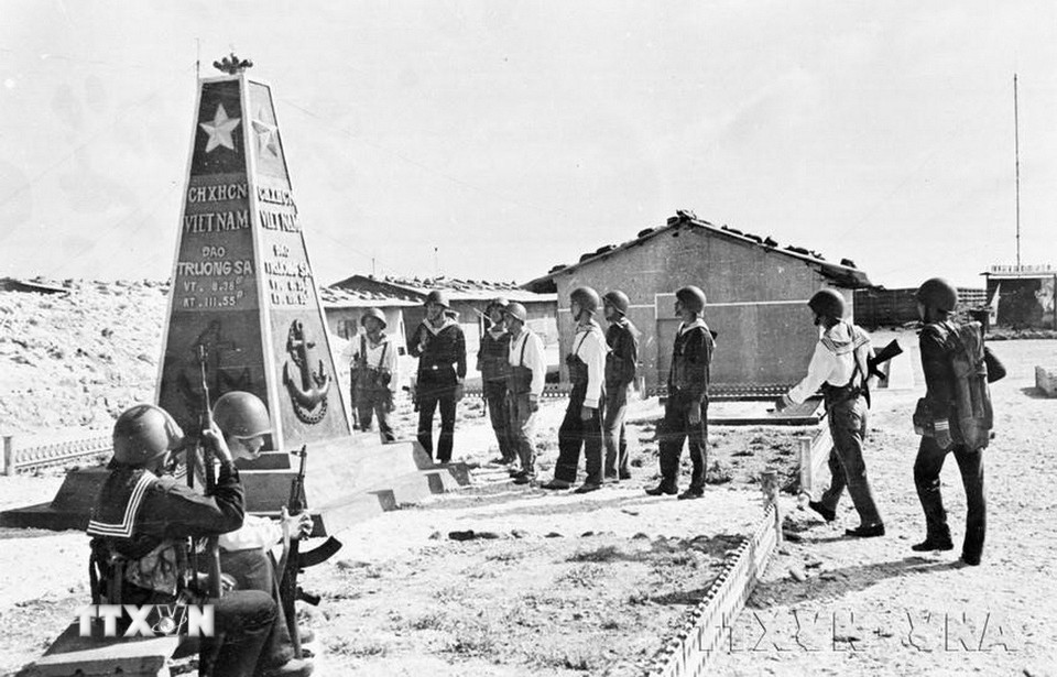 Trong cuộc Tổng tiến công và nổi dậy mùa xuân 1975, Đoàn 125 thành lập biên đội gồm 3 tàu để chở lực lượng đặc công hải quân ra giải phóng hầu hết các đảo trong quần đảo Trường Sa. (Ảnh: Tư liệu/TTXVN phát)