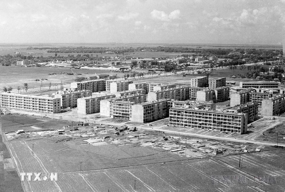 Khu tập thể Thanh Xuân Bắc, Hà Nội (năm 1985). (Ảnh: Cao Phong/TTXVN)