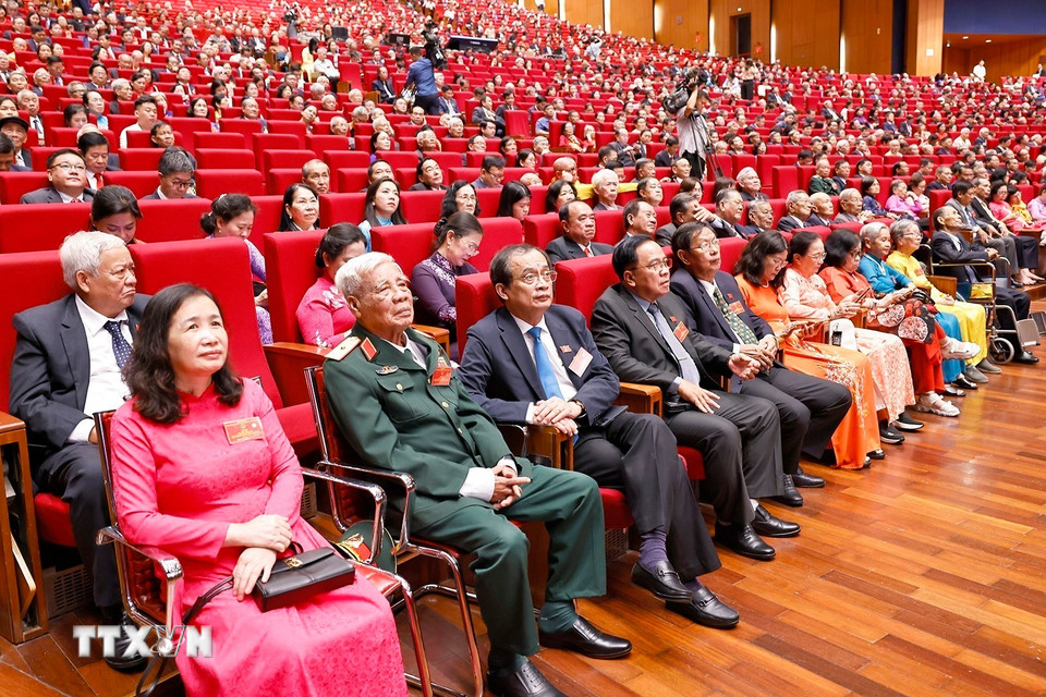 Đại biểu dự gặp mặt. (Ảnh: Doãn Tấn/TTXVN)