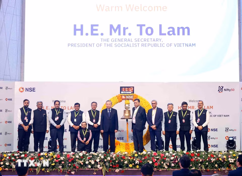 Tổng Bí thư, Chủ tịch nước Tô Lâm thăm Sàn giao dịch Chứng khoán Quốc gia Ấn Độ- Ảnh 4.