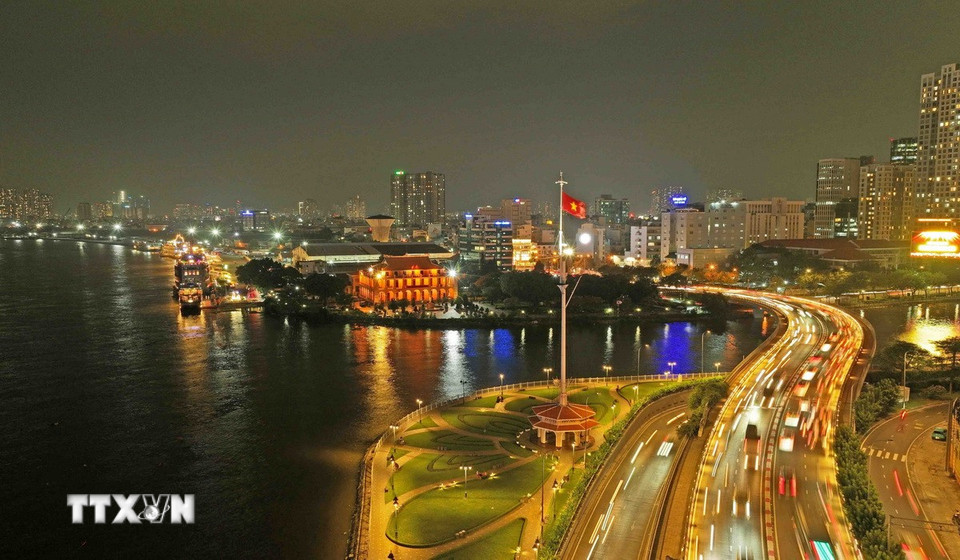 Bến nhà Rồng bên sông Sài Gòn. (Ảnh: Vũ Sinh/TTXVN)