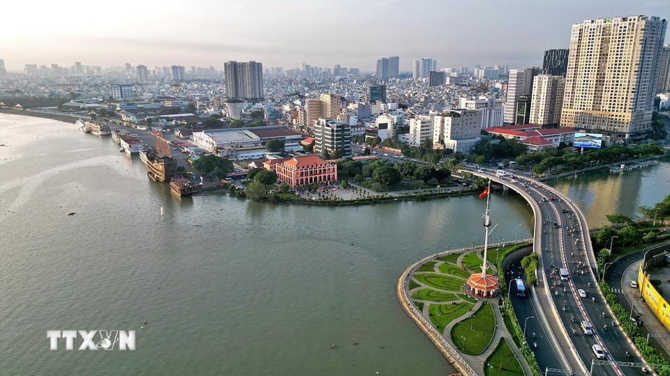 Bến nhà Rồng bên sông Sài Gòn. (Ảnh: Tuấn Anh/TTXVN)