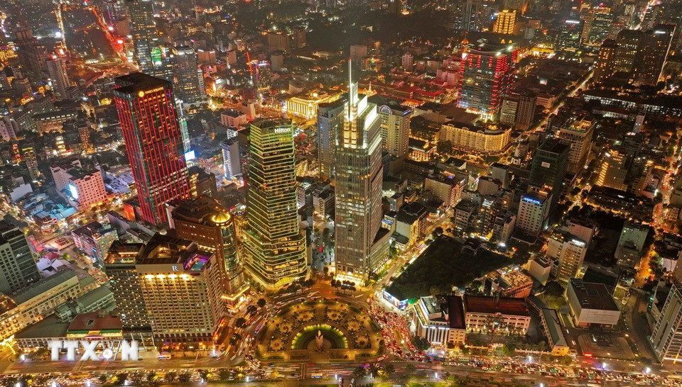 Khu vực công viên bến Bạch Đằng (đường Tôn Đức Thắng, phường Bến Nghé, Quận 1, Thành phố Hồ Chí Minh). (Ảnh: Vũ Sinh/TTXVN)