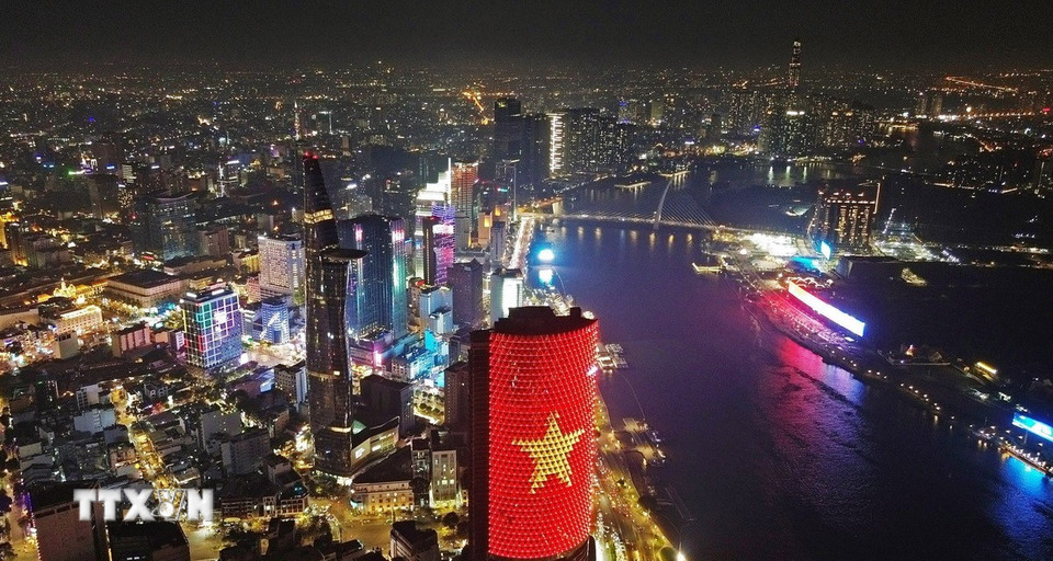 Thành phố Hồ Chí Minh phát triển đồng bộ, hiện đại. (Ảnh: Quốc Khánh/TTXVN)