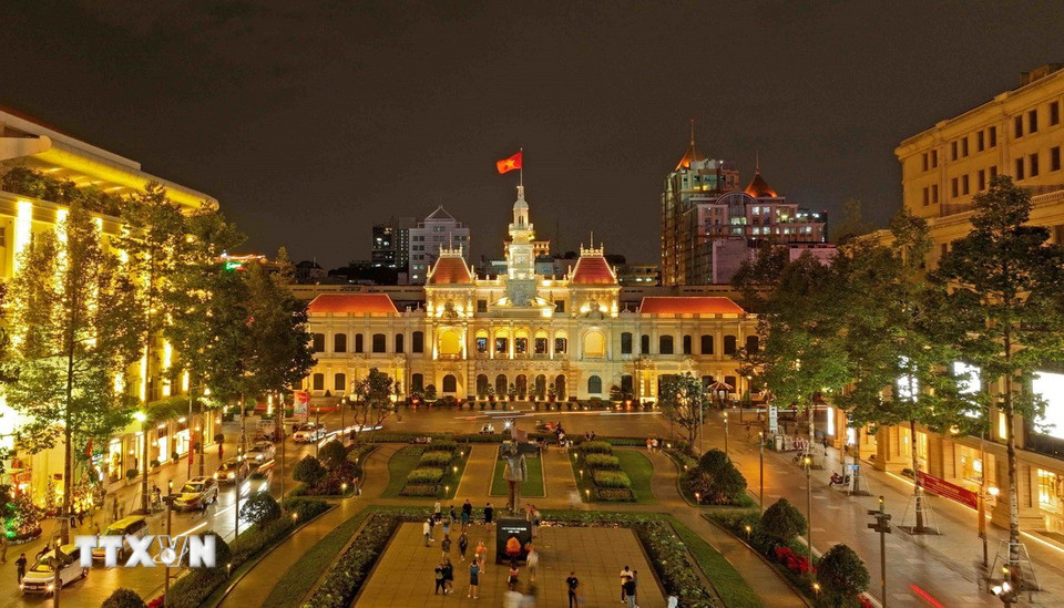 Trụ sở Ủy ban nhân dân Thành phố Hồ Chí Minh ở Quận 1. (Ảnh: Vũ Sinh/TTXVN)