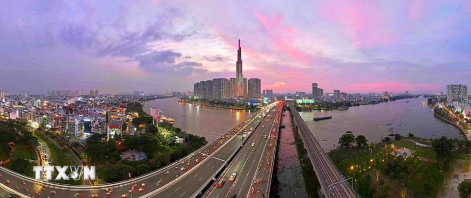 Thành phố Hồ Chí Minh - trung tâm kinh tế, văn hóa, du lịch đầu tàu của cả nước. (Ảnh: Vũ Sinh/TTXVN)