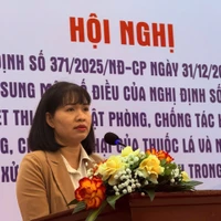 Bà Đinh Thị Thu Thủy - Phó Vụ trưởng Vụ Pháp chế, Bộ Y tế. (Ảnh: PV/Vietnam+)