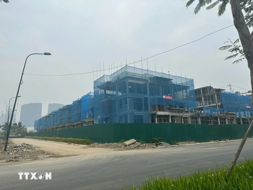 Dự án Ciputra giai đoạn 3 (quận Tây Hồ, nối từ Nguyễn Văn Huyên kéo dài cắt đường 40m thông từ chân cầu Nhật Tân đến chân cầu Thăng Long). (Ảnh: Minh Nghĩa/TTXVN)