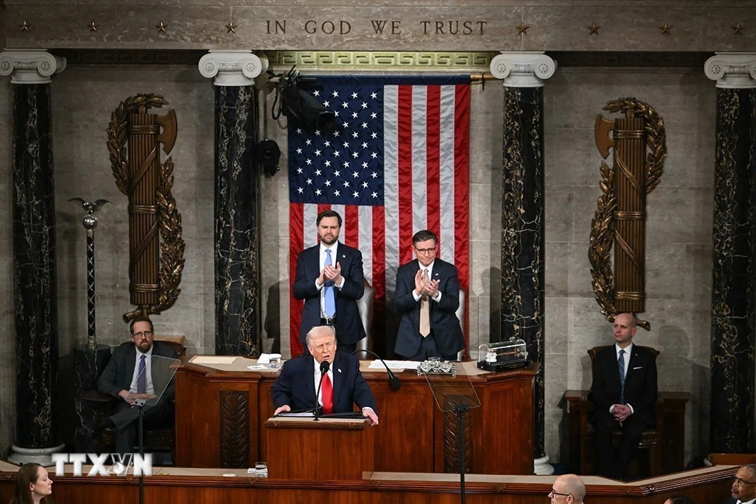 Thông điệp Liên bang của ông Trump tập trung vào sức mạnh nội tại nước Mỹ