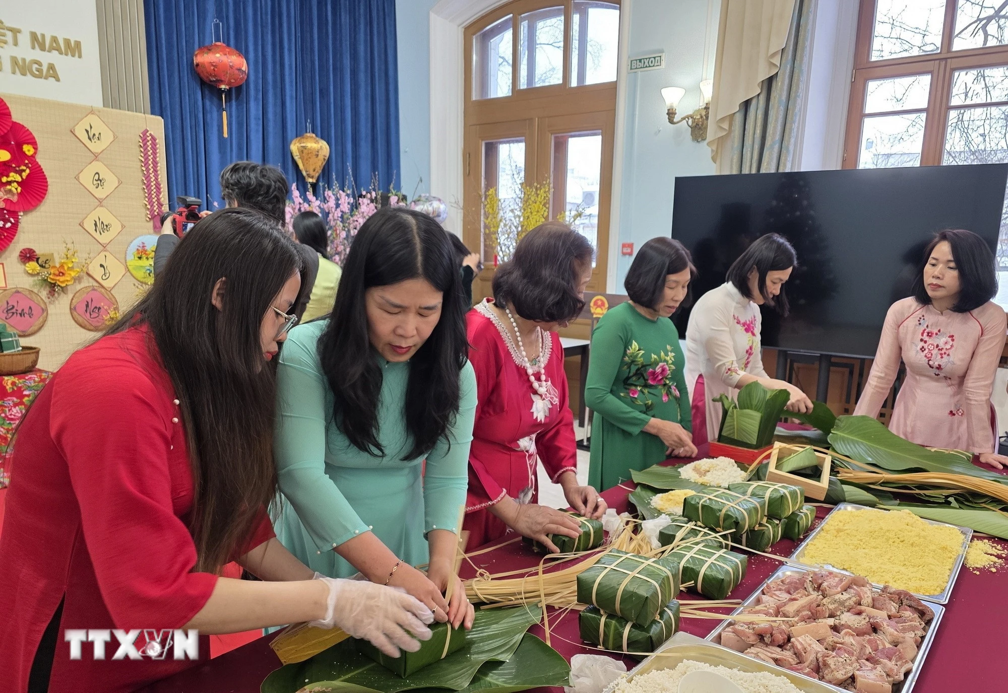 Xuân Bính Ngọ 2026: Gắn kết cộng đồng người Việt tại Moskva qua cuộc thi gói bánh chưng