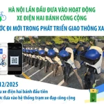 Hà Nội lần đầu đưa vào hoạt động xe điện hai bánh công cộng