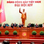 Đoàn Chủ tịch phiên trù bị Đại hội XIV của Đảng. (Ảnh: TTXVN)