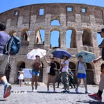 Thời tiết nắng nóng ở Italy. (Ảnh: THX/TTXVN)