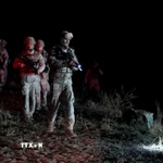 Lực lượng cứu hộ và binh sỹ Thổ Nhĩ Kỳ tìm kiếm máy bay quân sự Libya gặp nạn tại huyện Haymana. (Ảnh: AA/TTXVN)