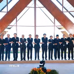 Thủ tướng Chính phủ Lê Minh Hưng và các Trưởng đoàn tham dự Phiên họp hẹp Hội nghị Cấp cao ASEAN lần thứ 48. (Ảnh: Dương Giang/TTXVN)
