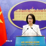 Người phát ngôn Bộ Ngoại giao Phạm Thu Hằng. (Ảnh: An Đăng/TTXVN)