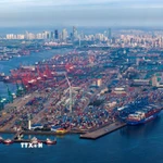 Xuất khẩu của Trung Quốc trong 11 tháng năm 2025 đã tăng 5,4% so với cùng kỳ năm trước đó lên 3,41 nghìn tỷ USD. (Ảnh: THX/TTXVN)