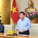 Phó Thủ tướng Nguyễn Chí Dũng phát biểu tại phiên họp. (Ảnh: Chu Thanh Vân/TTXVN)