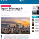 Bài báo đăng trên tạp chí điện tử Journal des Français à l'étranger của Pháp. (Ảnh: TTXVN phát)