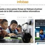 Ảnh chụp màn hình bài viết trên tờ Infobae của Argentina. (Ảnh: TTXVN phát)