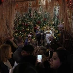 Người dân ở Bethlehem ở khu Bờ Tây đón Giáng sinh. (Nguồn: AP)