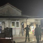 Hiện trường vụ cháy. (Ảnh: Văn Dũng/TTXVN)