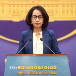 Người Phát ngôn Bộ Ngoại giao Phạm Thu Hằng. (Ảnh: An Đăng/TTXVN)