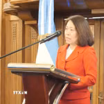 Đại sứ Việt Nam tại Argentina, Ngô Minh Nguyệt. (Ảnh: Diệu Hương/TTXVN)