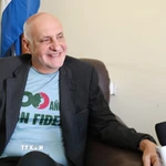 Chủ tịch Hội nhà báo Cuba, Ricardo Ronquillo Bello, trả lời phỏng vấn TTXVN. (Ảnh: Việt Hùng/TTXVN)